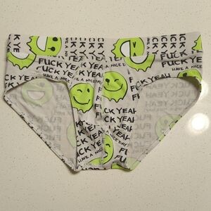 MeUndies Green Smiley Face